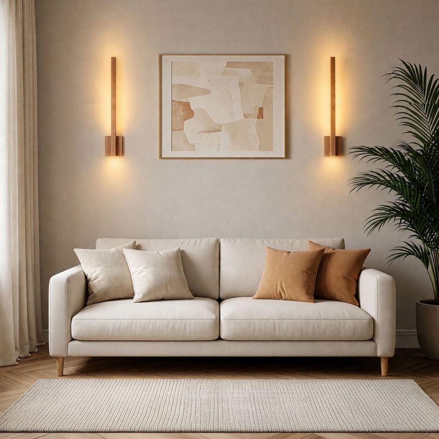BRILAGI - LED sienas gaismeklis GARDALINE LED/90W/230V 100 cm ozols