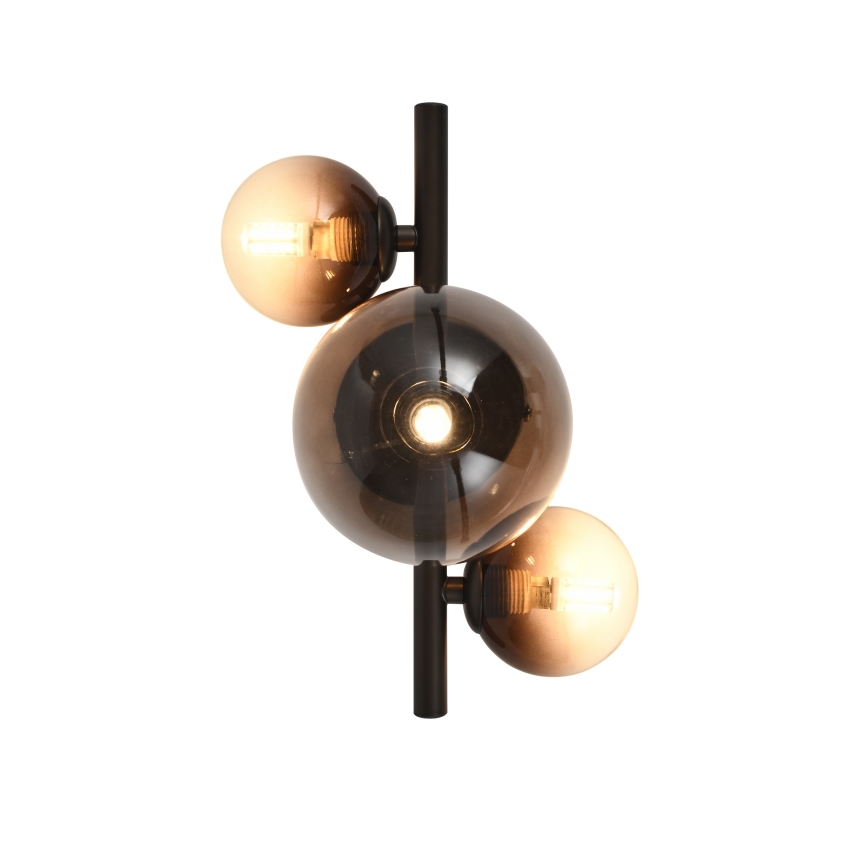 Brilagi - LED sienas gaismeklis MILLA 3xG9/3W/230V brūns/dūmakaini brūns