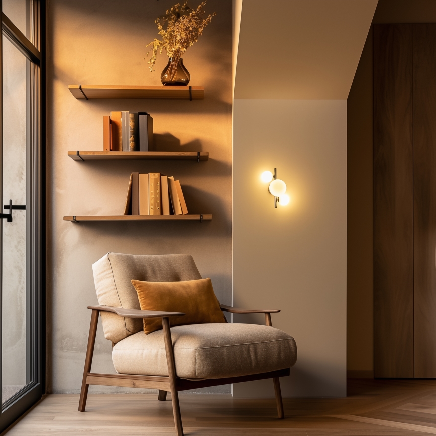 Brilagi - LED sienas gaismeklis MILLA 3xG9/3W/230V melns hroms/balts