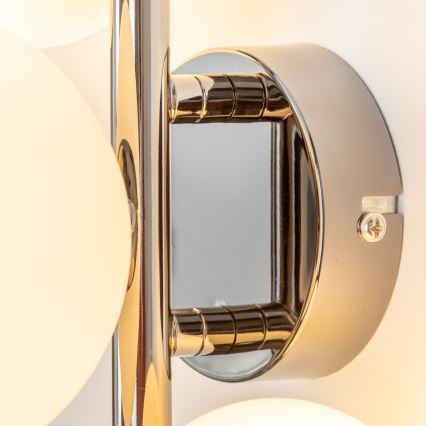 Brilagi - LED sienas gaismeklis MILLA 3xG9/3W/230V melns hroms/balts