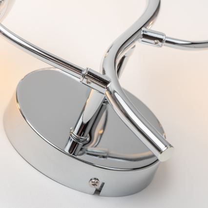 Brilagi - LED sienas gaismeklis MISTEL 3xG9/3W/230V melns hroms/dūmakains