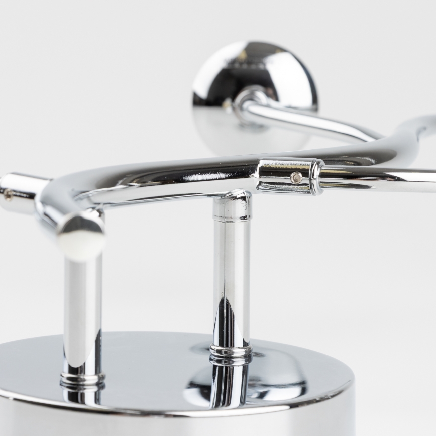 Brilagi - LED sienas gaismeklis MISTEL 3xG9/3W/230V melns hroms/dūmakains