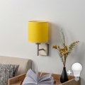 BRILAGI - LED sienas gaismeklis NUBILA 1xE27/60W/230V matēts hroms/dzeltens