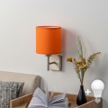 BRILAGI - LED sienas gaismeklis NUBILA 1xE27/60W/230V matēts hroms/oranžs
