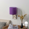 BRILAGI - LED sienas gaismeklis NUBILA 1xE27/60W/230V matēts hroms/violets