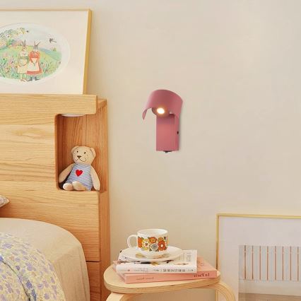 Brilagi - LED sienas gaismeklis VASTO LED/3W/230V rozā