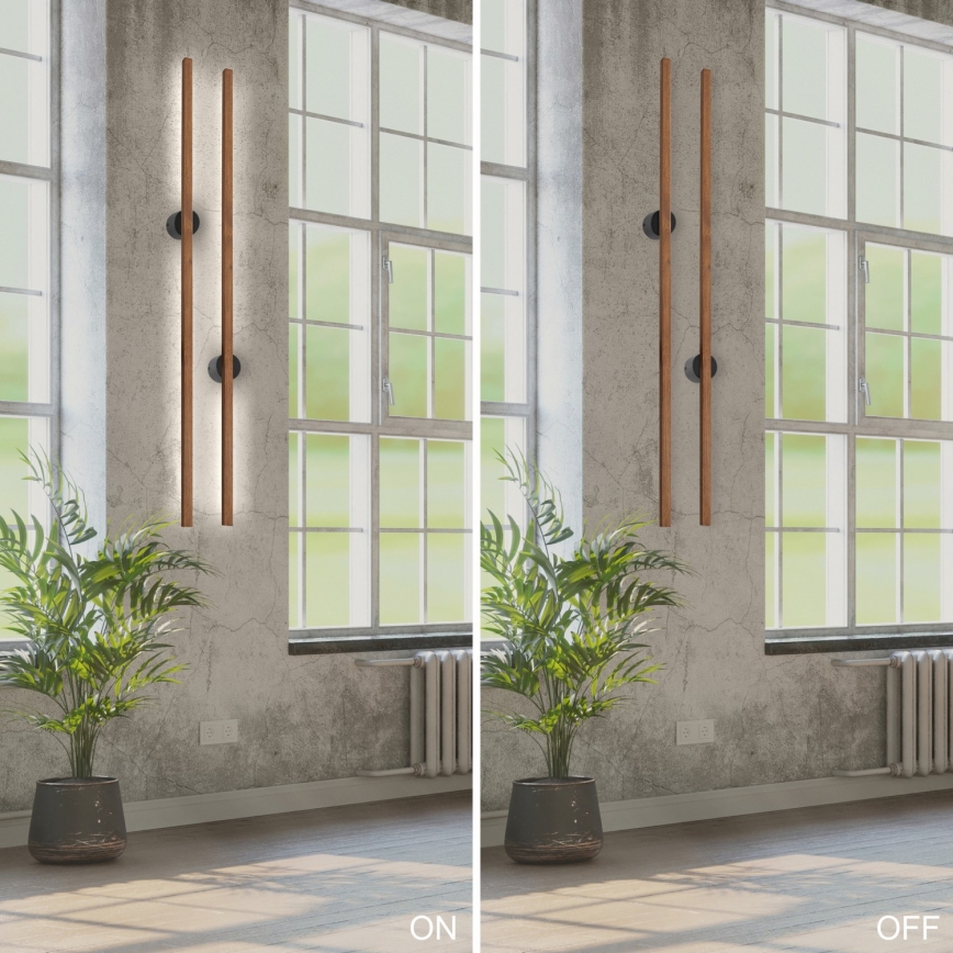 Brilagi - LED sienas gaismeklis WOODY LINE LED/7W/230V 4000K 60 cm ozols ķirsis