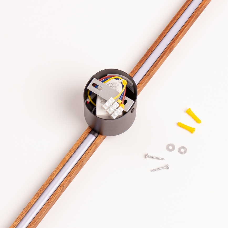 Brilagi - LED sienas gaismeklis WOODY LINE LED/7W/230V 4000K 60 cm ozols ķirsis