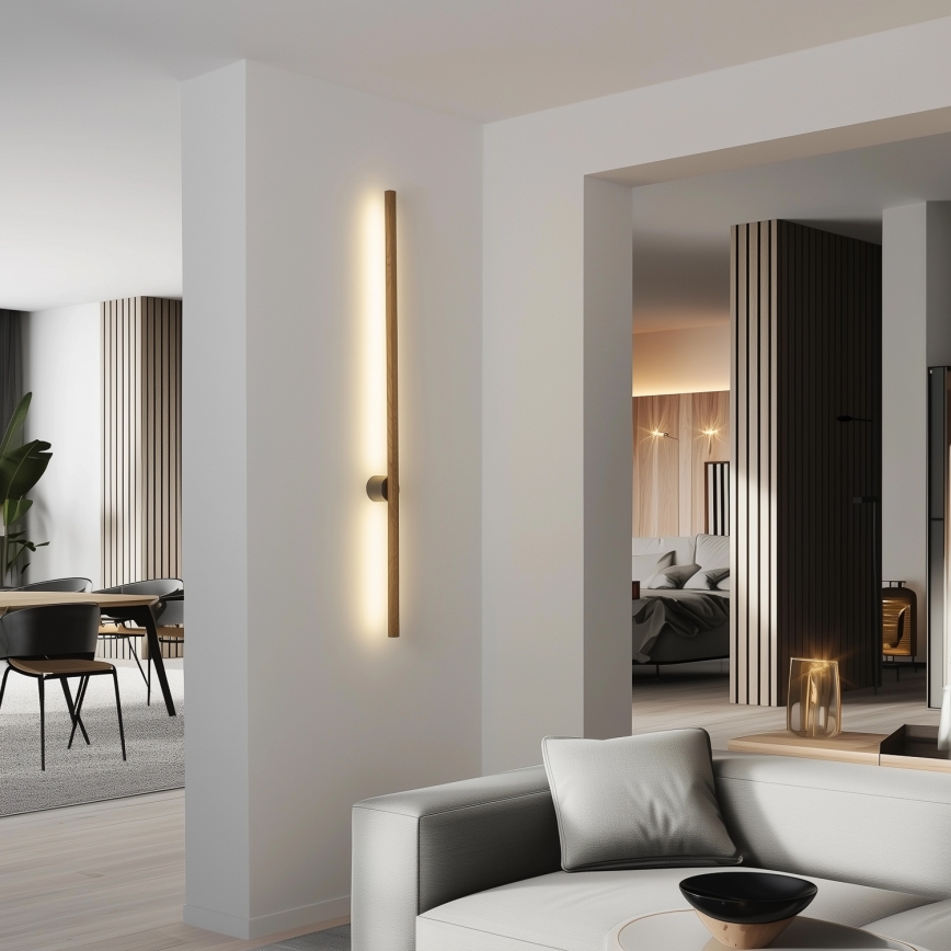 BRILAGI - LED sienas gaismeklis WOODY LINE LED/7W/230V 4000K 60 cm ozols/valrieksts