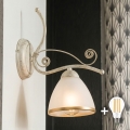 Brilagi - LED sienas lampa ANTICO 1xE27/60W/230V 3000K balta patina