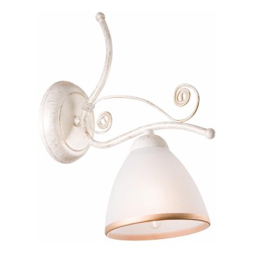 Brilagi - LED sienas lampa ANTICO 1xE27/60W/230V 3000K balta patina