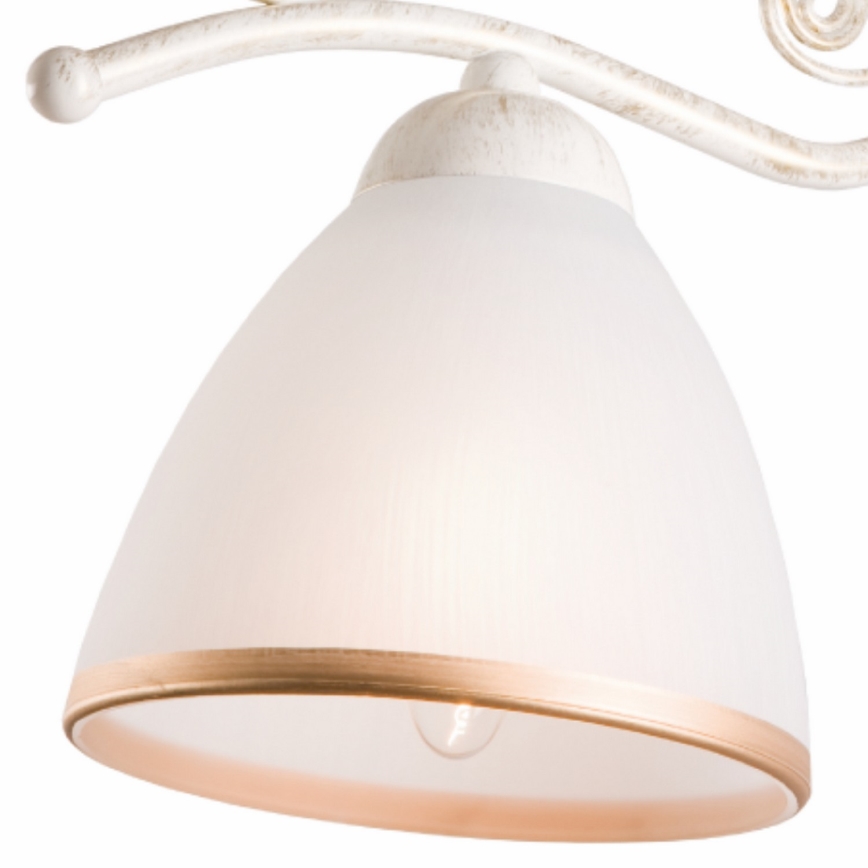 Brilagi - LED sienas lampa ANTICO 1xE27/60W/230V 3000K balta patina