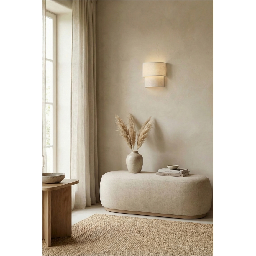 Brilagi - LED sienas lampa BOHO ECO 1xE27/10W/230V krēmkrāsaina