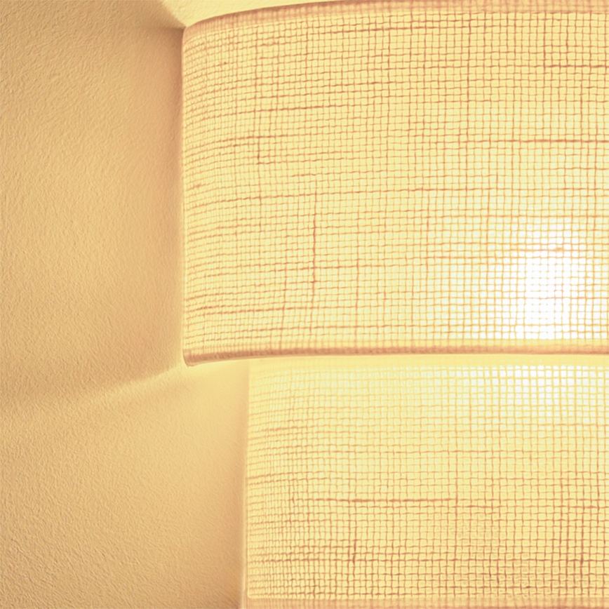 Brilagi - LED sienas lampa BOHO ECO 1xE27/10W/230V krēmkrāsaina