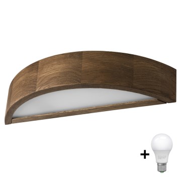Brilagi - LED Sienas lampa CARVALHO 1xE27/60W/230V ozols