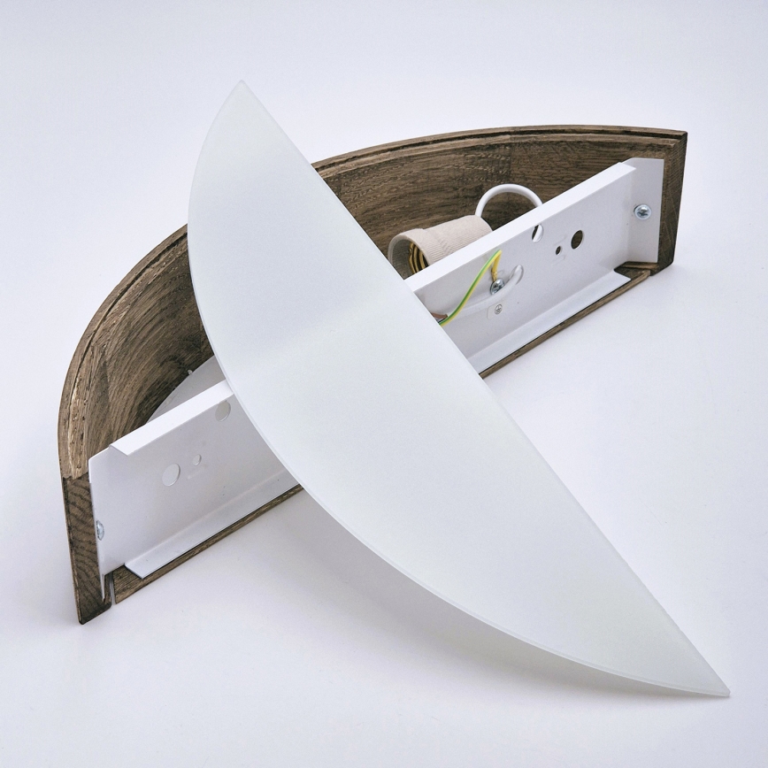 Brilagi - LED Sienas lampa CARVALHO 1xE27/60W/230V ozols
