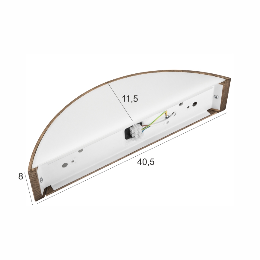 Brilagi - LED Sienas lampa CARVALHO 1xE27/60W/230V ozols