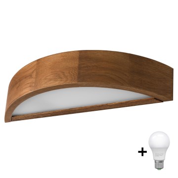 Brilagi - LED Sienas lampa CARVALHO 1xE27/60W/230V ozols ķirsis