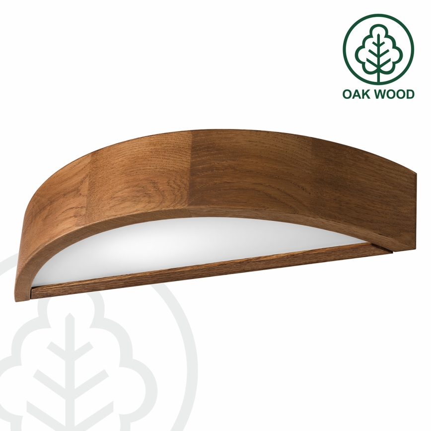 Brilagi - LED Sienas lampa CARVALHO 1xE27/60W/230V ozols ķirsis