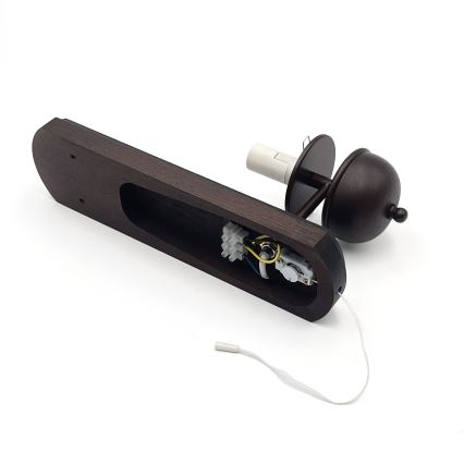 Brilagi - LED Sienas lampa COTTAGE 1xE14/40W/230V dižskābardis/brūna