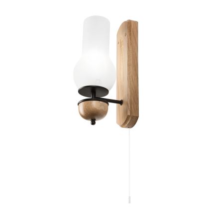 Brilagi - LED Sienas lampa COTTAGE 1xE14/40W/230V ozols/balta