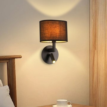 Brilagi - LED Sienas lampa DAYA 1xE14/40W/230V + LED/3W melna