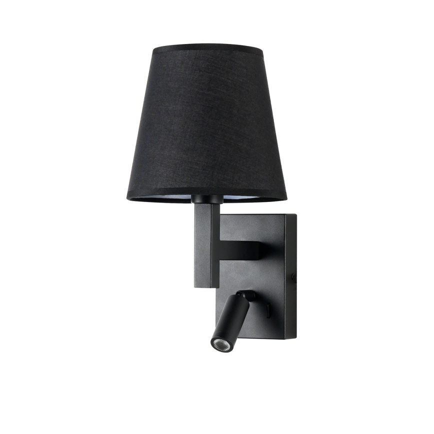 Brilagi - LED Sienas lampa DEYA 1xE14/40W/230V + LED/3W melna