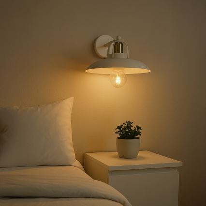 Brilagi - LED Sienas lampa FLAMENGO 1xE27/60W/230V balta