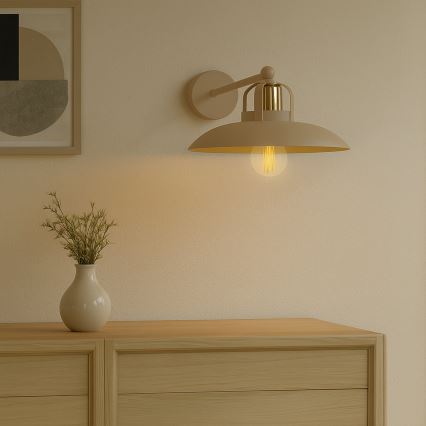 Brilagi - LED Sienas lampa FLAMENGO 1xE27/60W/230V bēša