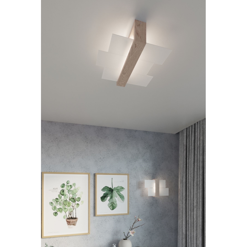 Brilagi -  LED Sienas lampa HERA 1xE27/7,5W/230V koks
