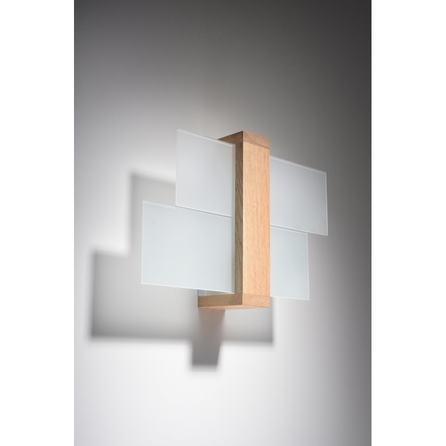 Brilagi -  LED Sienas lampa HERA 1xE27/7,5W/230V koks