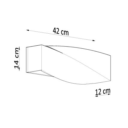 Brilagi -  LED Sienas lampa KERRY 1xE27/7,5W/230V keramika/balta