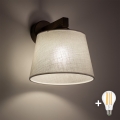 BRILAGI - LED sienas lampa LATTE 1xE27/15W/230V priede/balta