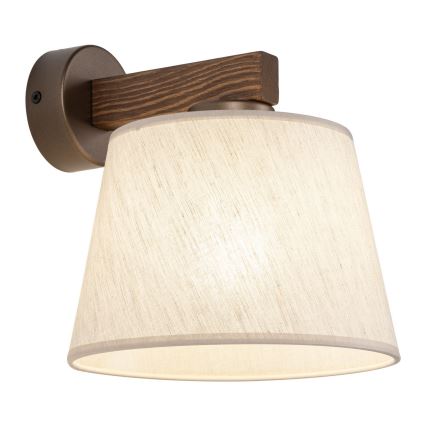 BRILAGI - LED sienas lampa LATTE 1xE27/15W/230V priede/bēša