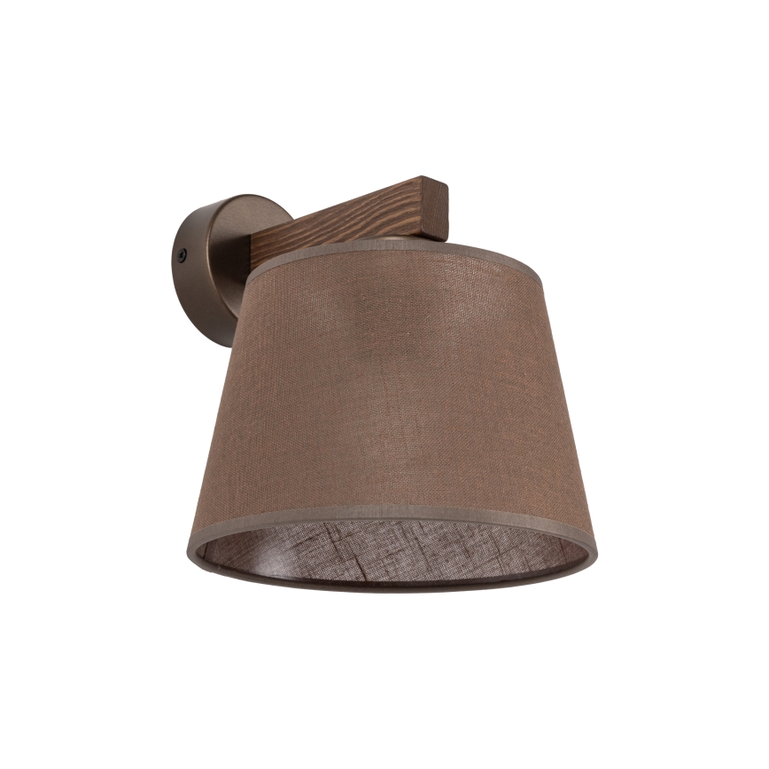 BRILAGI - LED sienas lampa LATTE 1xE27/15W/230V priede/brūna