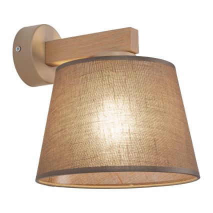 BRILAGI - LED Sienas lampa LATTE SABIA 1xE27/15W/230V priede/brūna
