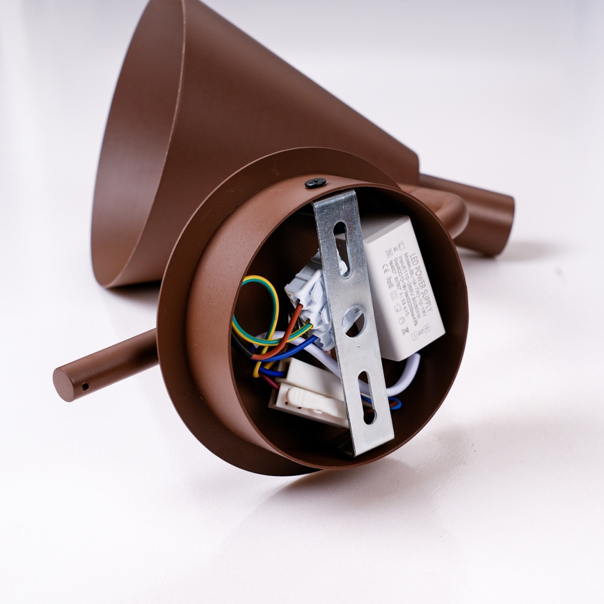 Brilagi - LED Sienas lampa LUCERA LED/3W/230V brūna