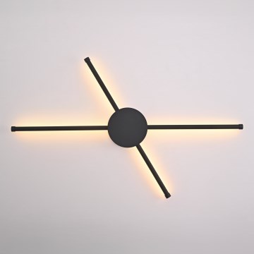 Brilagi - LED Sienas lampa LUGO QUATTRO LED/16W/230V melna
