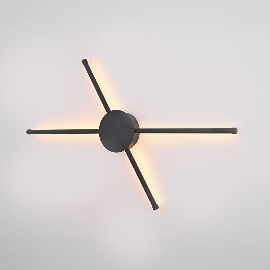 Brilagi - LED Sienas lampa LUGO QUATTRO LED/16W/230V melna