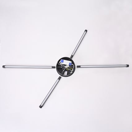 Brilagi - LED Sienas lampa LUGO QUATTRO LED/16W/230V melna