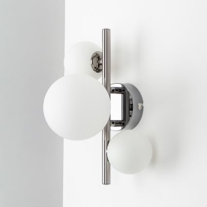 Brilagi - LED Sienas lampa MILLA 3xG9/3W/230V spīdīgi hromēts/balta