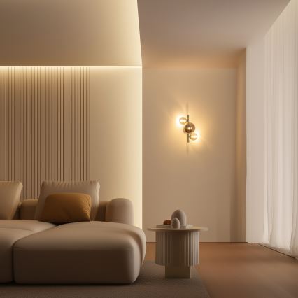 Brilagi - LED Sienas lampa MILLA 3xG9/3W/230V spīdīgi hromēts/dūmakains