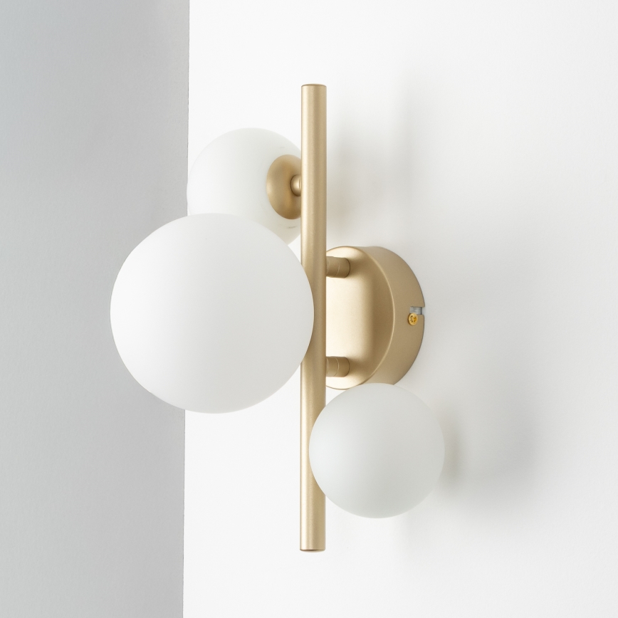 Brilagi - LED Sienas lampa MILLA 3xG9/3W/230V zelta/balta