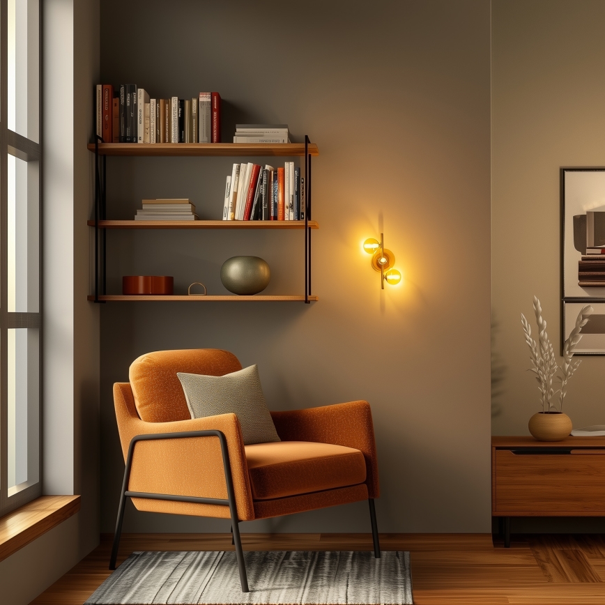 Brilagi - LED Sienas lampa MILLA 3xG9/3W/230V zelta