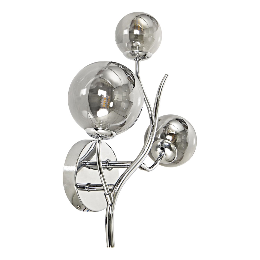 Brilagi - LED Sienas lampa MISTEL 3xG9/3W/230V spīdīgi hromēts/dūmakains