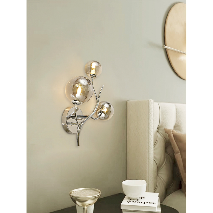 Brilagi - LED Sienas lampa MISTEL 3xG9/3W/230V spīdīgi hromēts/dūmakains