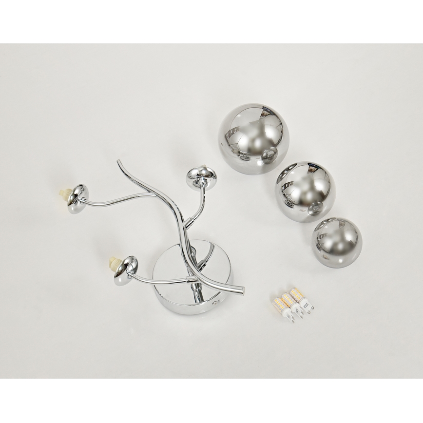 Brilagi - LED Sienas lampa MISTEL 3xG9/3W/230V spīdīgi hromēts/dūmakains