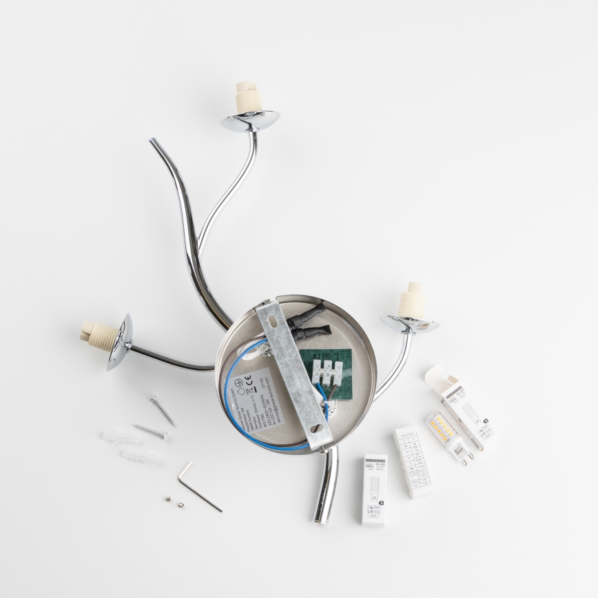 Brilagi - LED Sienas lampa MISTEL 3xG9/3W/230V spīdīgi hromēts/dūmakains