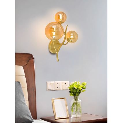 Brilagi - LED Sienas lampa MISTEL 3xG9/3W/230V zelta