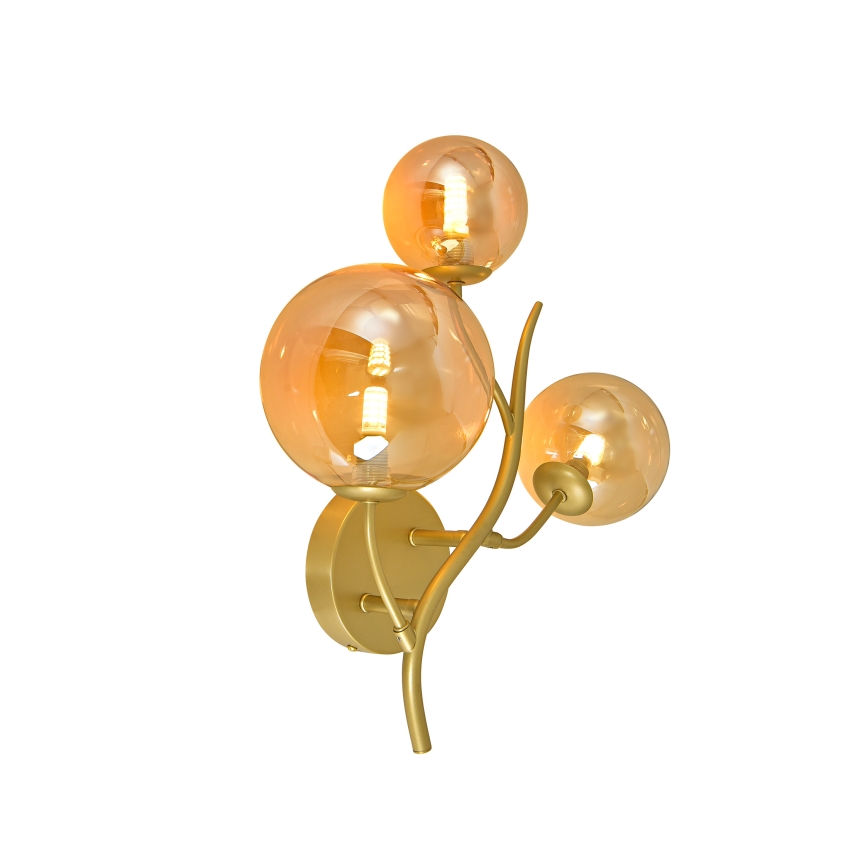 Brilagi - LED Sienas lampa MISTEL 3xG9/3W/230V zelta